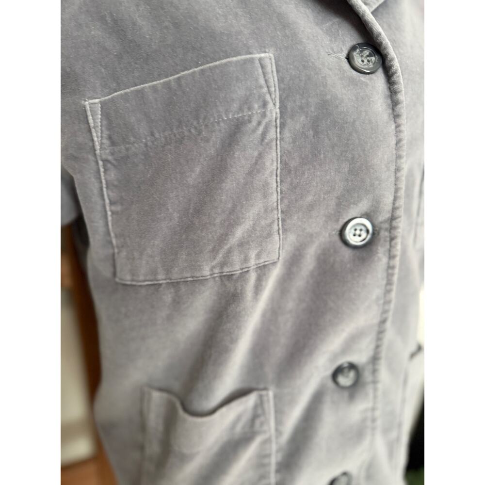 White Stag - Gray Button-Up “velvet like” Utility Jacket – Size M - Picture 2 of 5